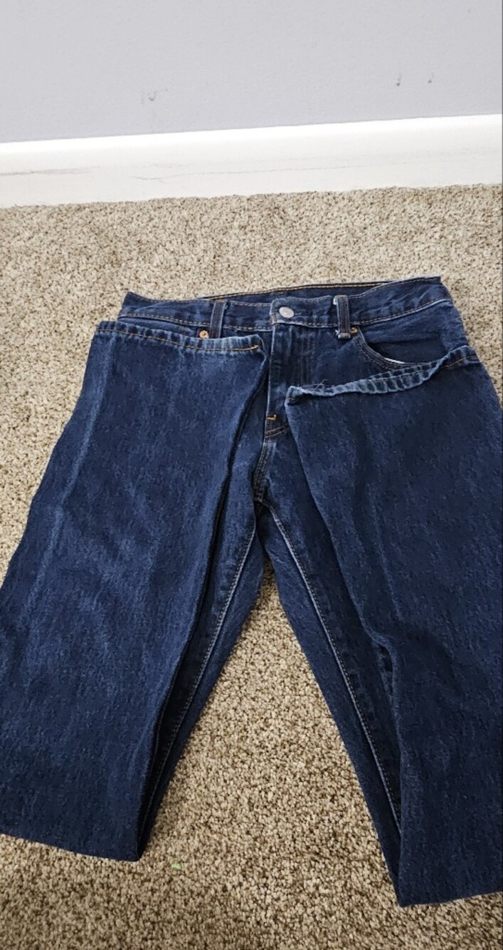 Levi's Dark Blue Straight Fit Men's Jeans - Picture 4 of 4
